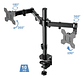 Brazo Soporte Monitor Base Para Monitor Dobl Alzador Monitor Color Negro - Miniatura 9