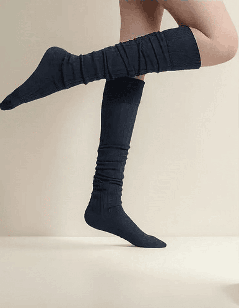 Pack 6 Pares Calcetas Largas, Bucaneras Escolares,7 Colores