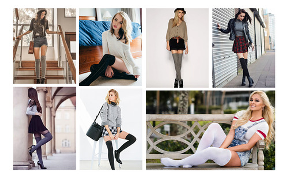 Pack 6 Pares Calcetas Largas, Bucaneras Escolares,7 Colores 16