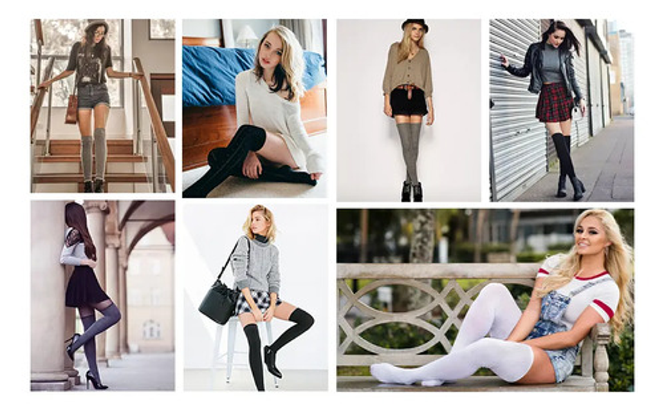 Pack 6 Pares Calcetas Largas, Bucaneras Escolares,7 Colores 22