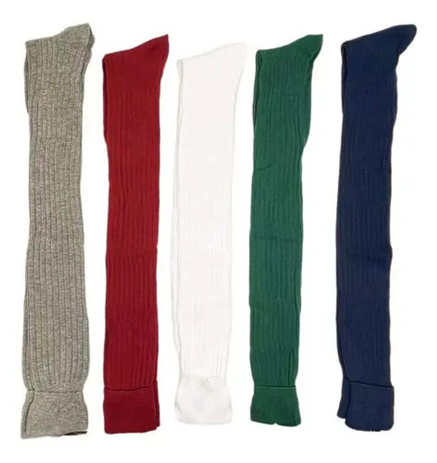 Pack 6 Pares Calcetas Largas, Bucaneras Escolares,7 Colores 33