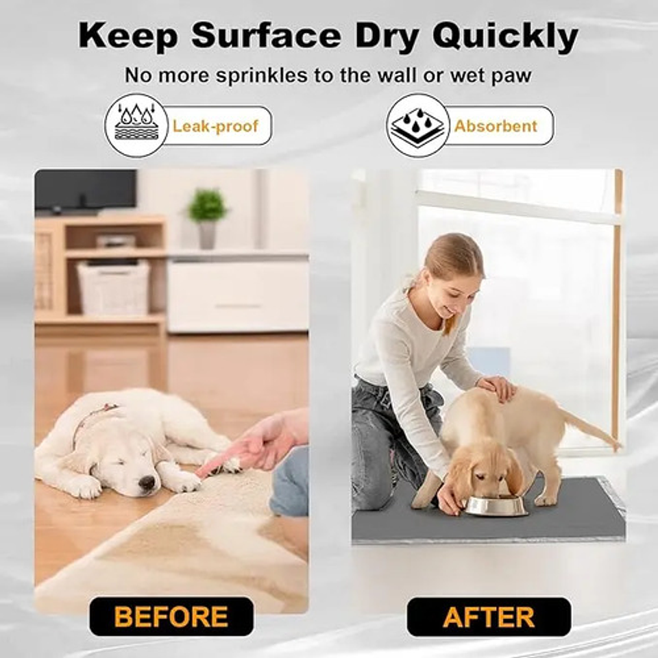 100 Pañales Tipo Sabanillas Mascotas Perros 60x90 Cms Negro 8