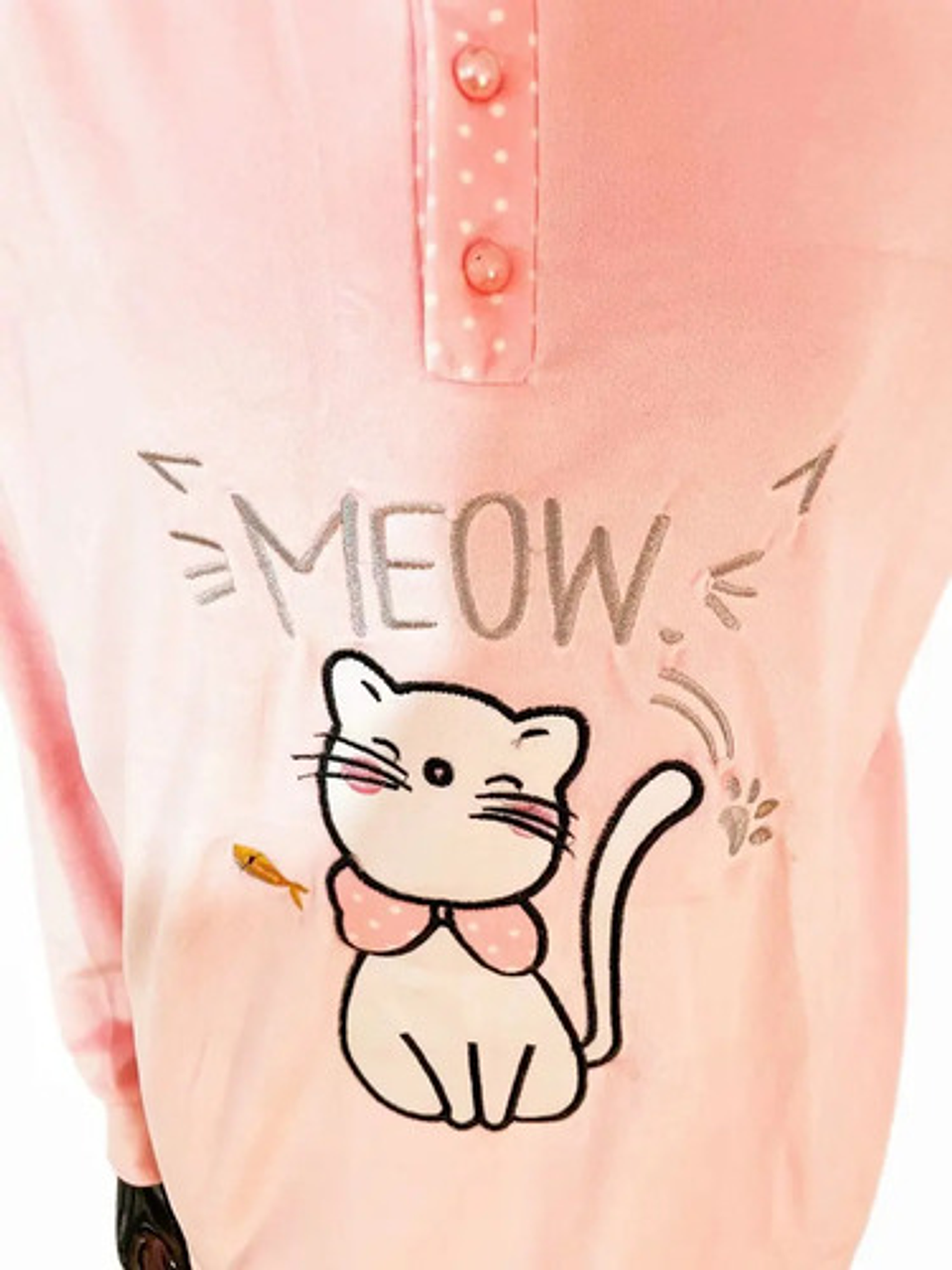 Pijama Mujer Gatito Invierno Micropolar 3 Colors- Nuevo 2022 8