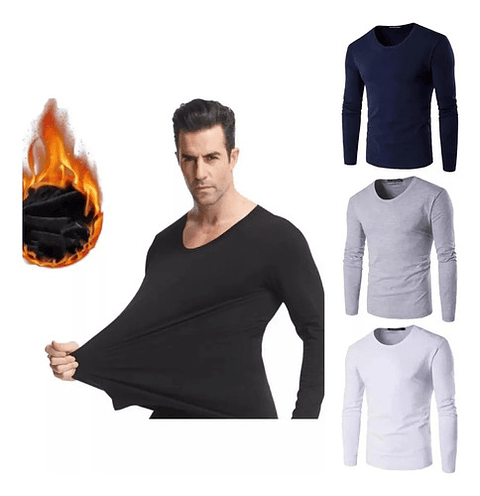 Pack 6 Camiseta Hombre Varón Bambú Con Polar