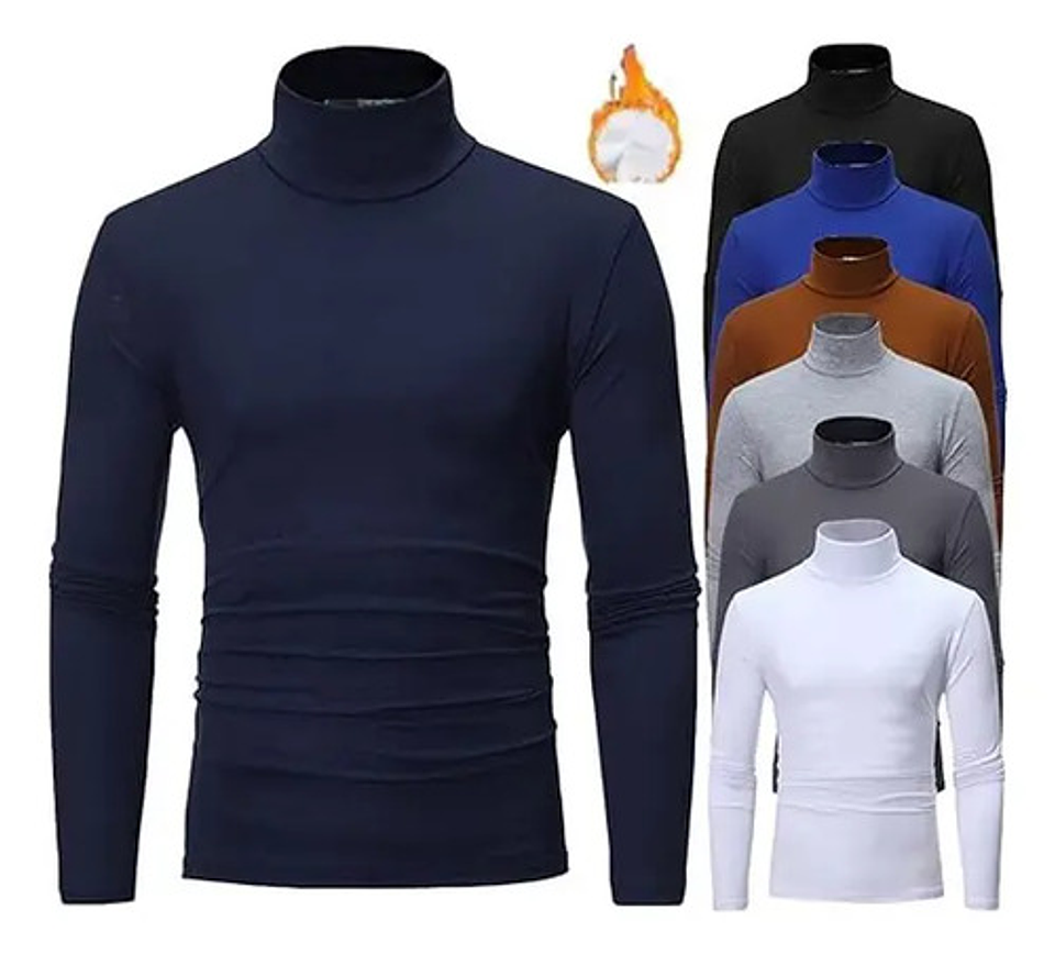 Pack 6 Camiseta Hombre Varón Bambú Con Polar 11