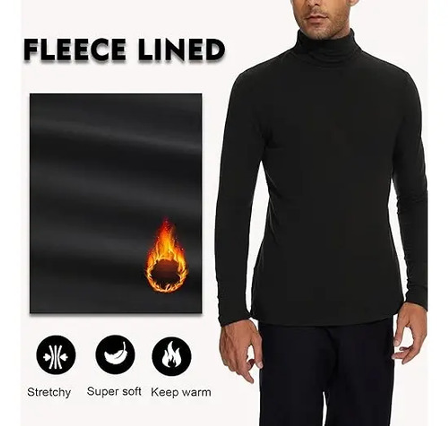 Pack 6 Camiseta Hombre Varón Bambú Con Polar 12