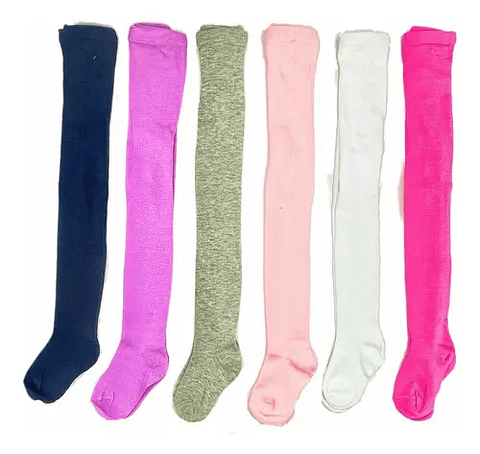 Pack 6 Pantys De Niña Algodón Sin Diseño  Y  Con Diseño