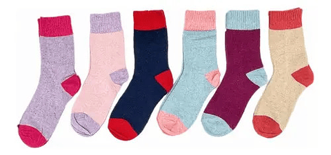 12 Pares Calcetines De Lana Para Mujer,90% Lana