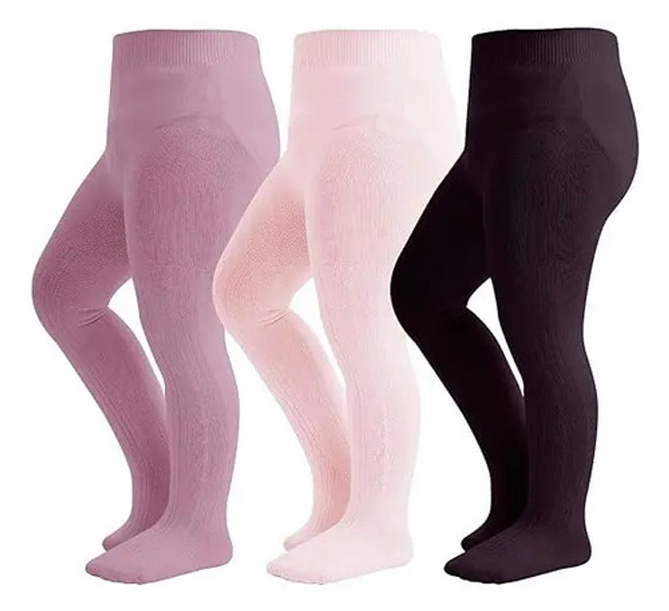 Pack 6 Pantys De Niño Y Niña  Algodón Sin Diseño,solo Color 1