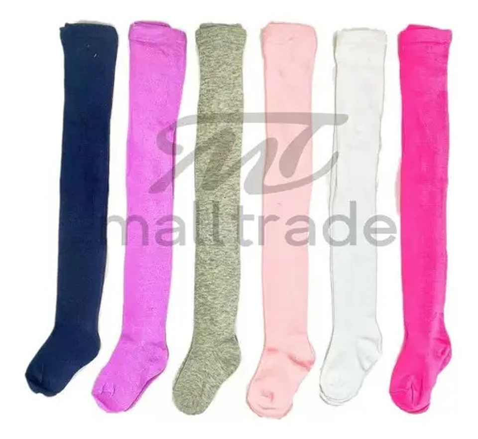 Pack 6 Pantys De Niño Y Niña  Algodón Sin Diseño,solo Color 3