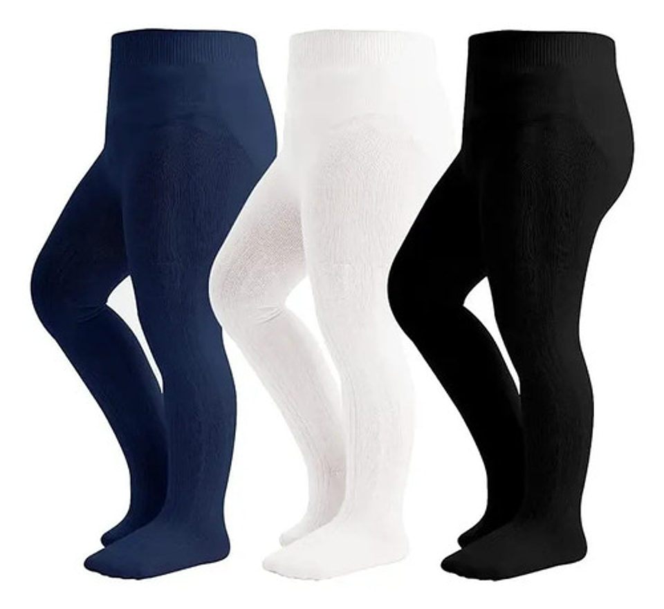 Pack 6 Pantys De Niño Y Niña  Algodón Sin Diseño,solo Color 15