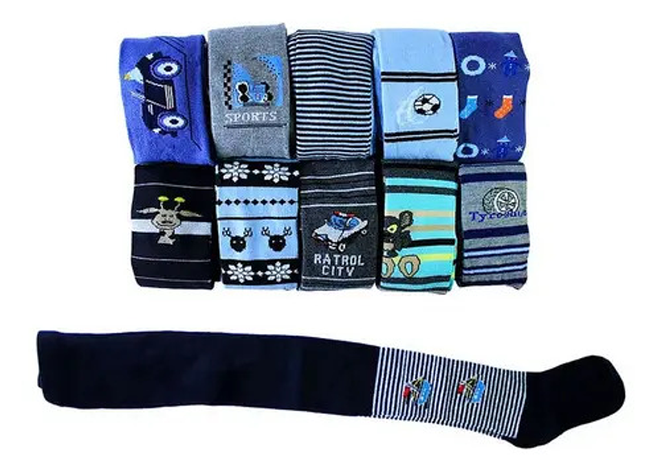 Pack 6 Pantys De Niño Y Niña  Algodón Sin Diseño,solo Color 22