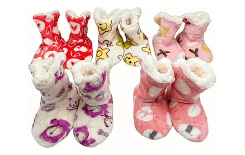 X2 Pantuflas Invierno Chiporro Antideslizante Niña Niño