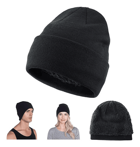 Gorro Invierno Hombre Mujer De Lana Forro Interior Termico