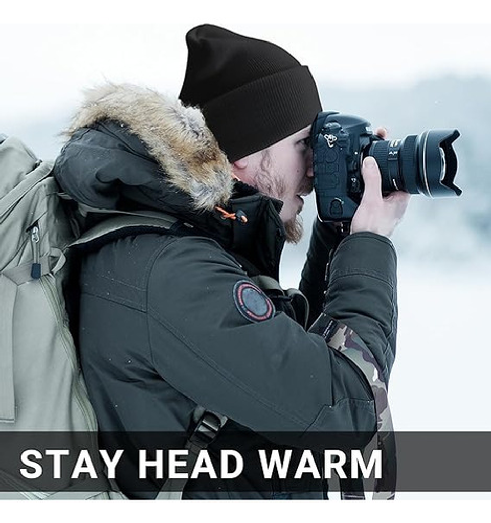 Gorro Invierno Hombre Mujer De Lana Forro Interior Termico 2