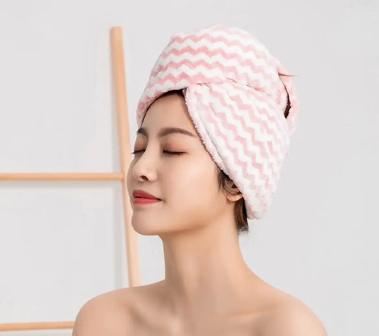 Toalla De Microfibra Turbante Cabello Secado Rapido 16