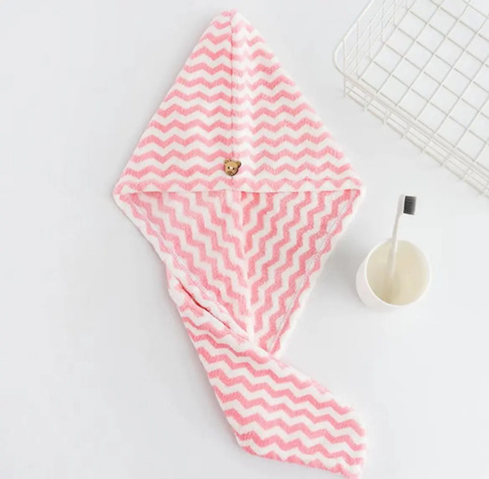 Toalla De Microfibra Turbante Cabello Secado Rapido 19