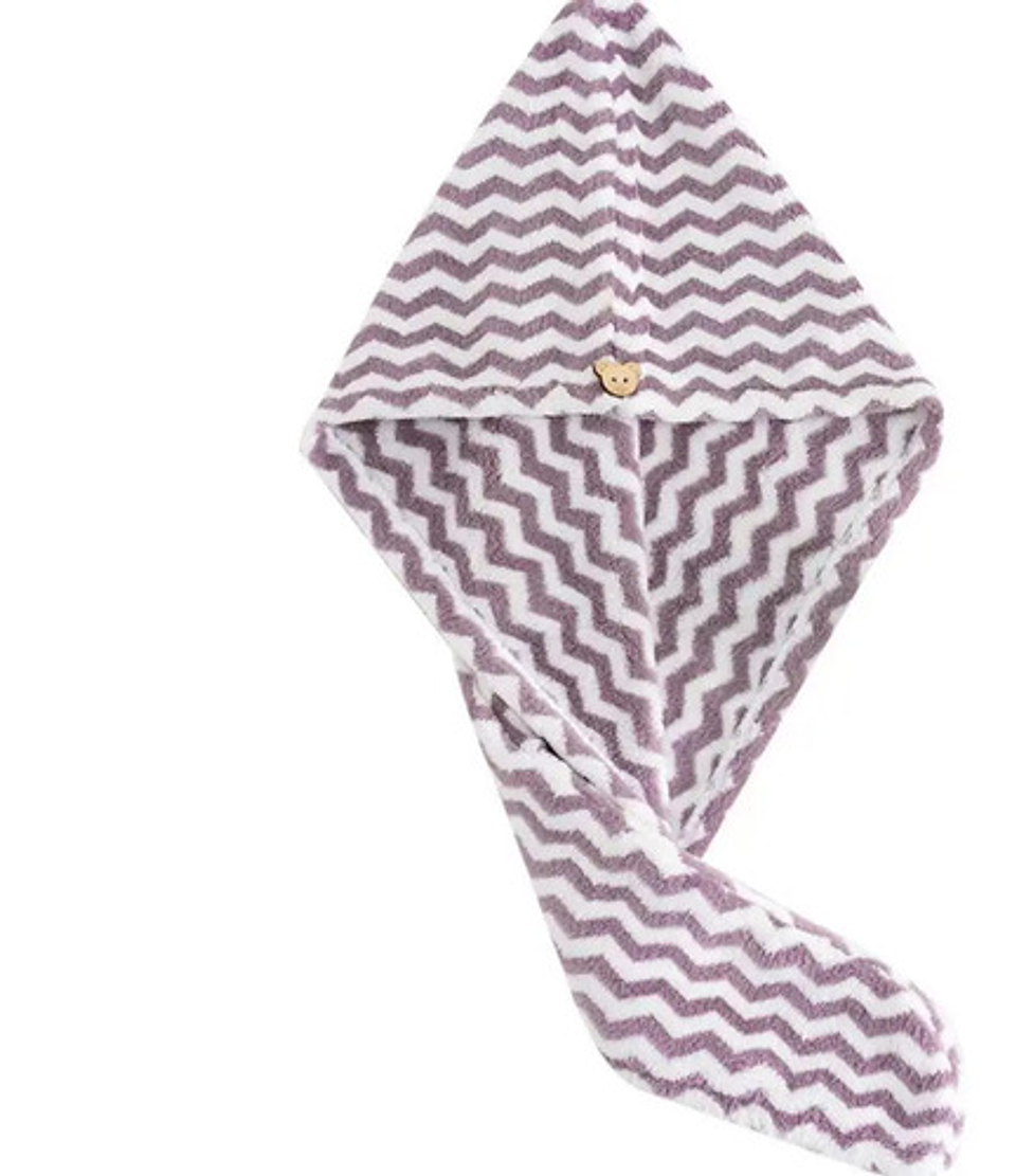 Toalla De Microfibra Turbante Cabello Secado Rapido 20