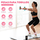 Kit 2 Brazaletes Pesas Para Tobillos Y Muñecas 2 Lbs Ajusta Rosa - Miniatura 2