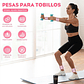 Kit 2 Brazaletes Pesas Para Tobillos Y Muñecas 2 Lbs Ajusta Rosa - Miniatura 2