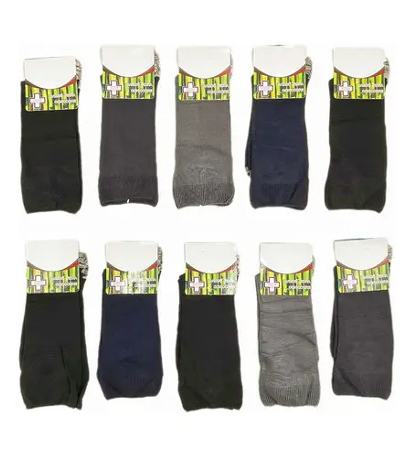 12 Pares Calcetín Hombre Bambú Cobre Diabetes Sin Costura 2