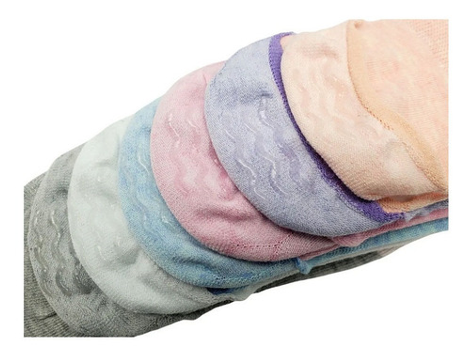 12 Pares Calceta Invisible Niña Algodón Y Bambú Animal 9