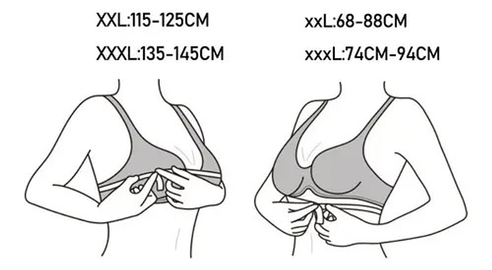 Pack 3 Sostén Deportivo Con Cierre Frontal,talla Grande 3