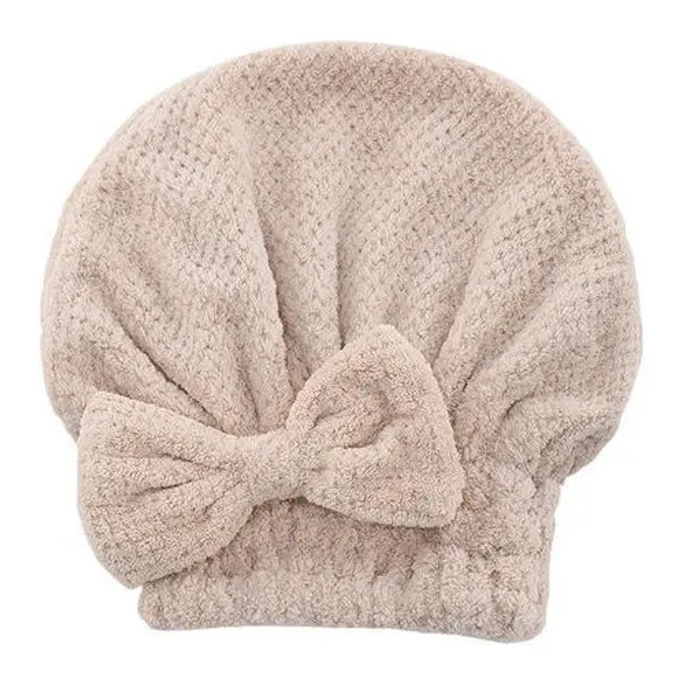 Gorro Toalla Microfibra Para Secar Cabello Ducha 1