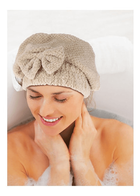 Gorro Toalla Microfibra Para Secar Cabello Ducha