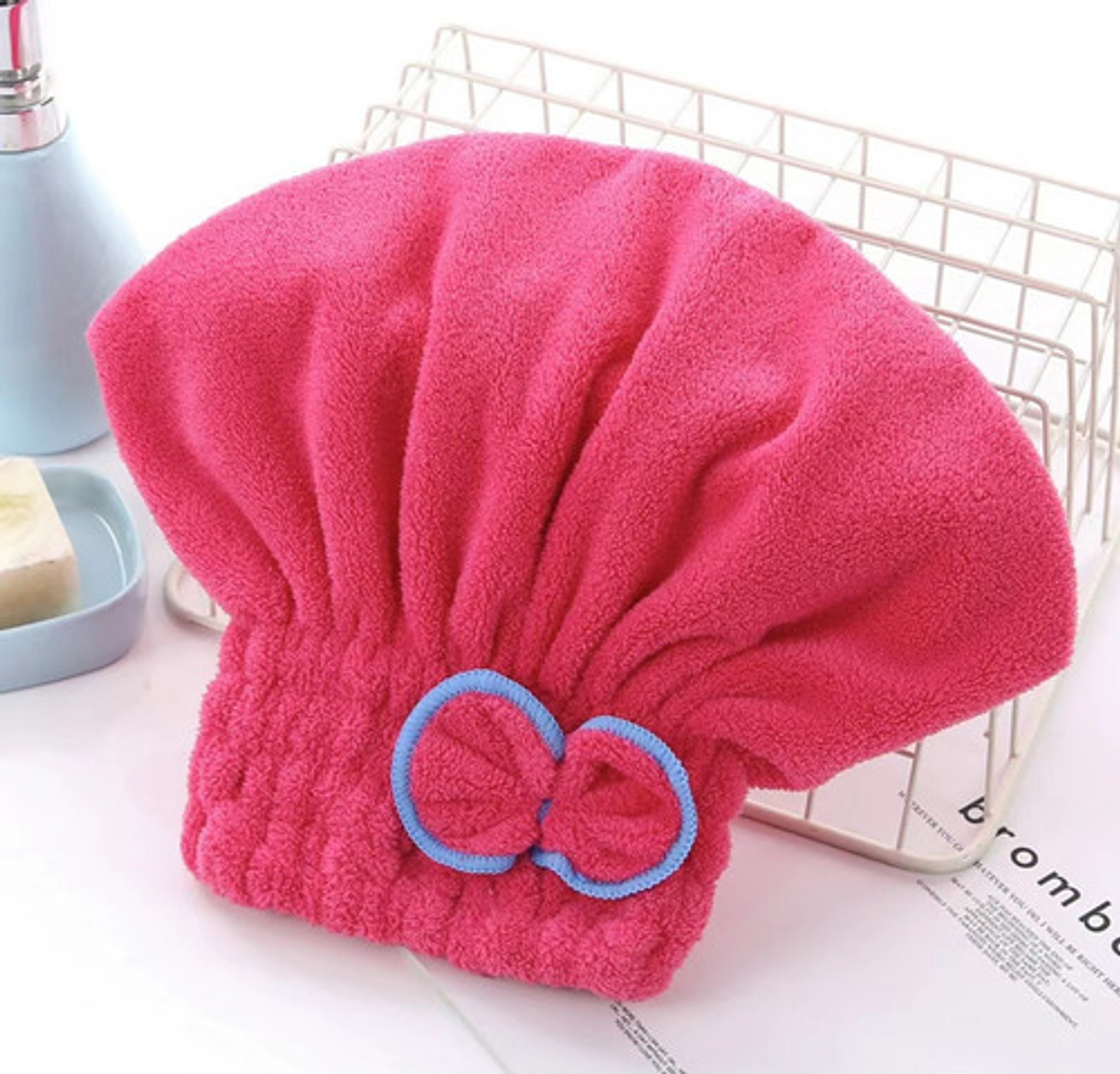 Gorro Toalla Microfibra Para Secar Cabello Ducha 16