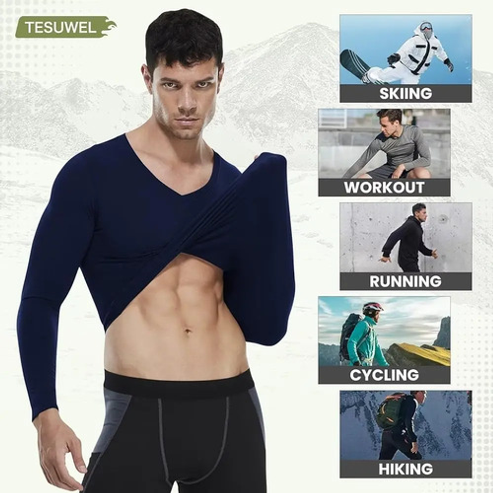 Pack 3 Camisetas Bambú Con Polar  5