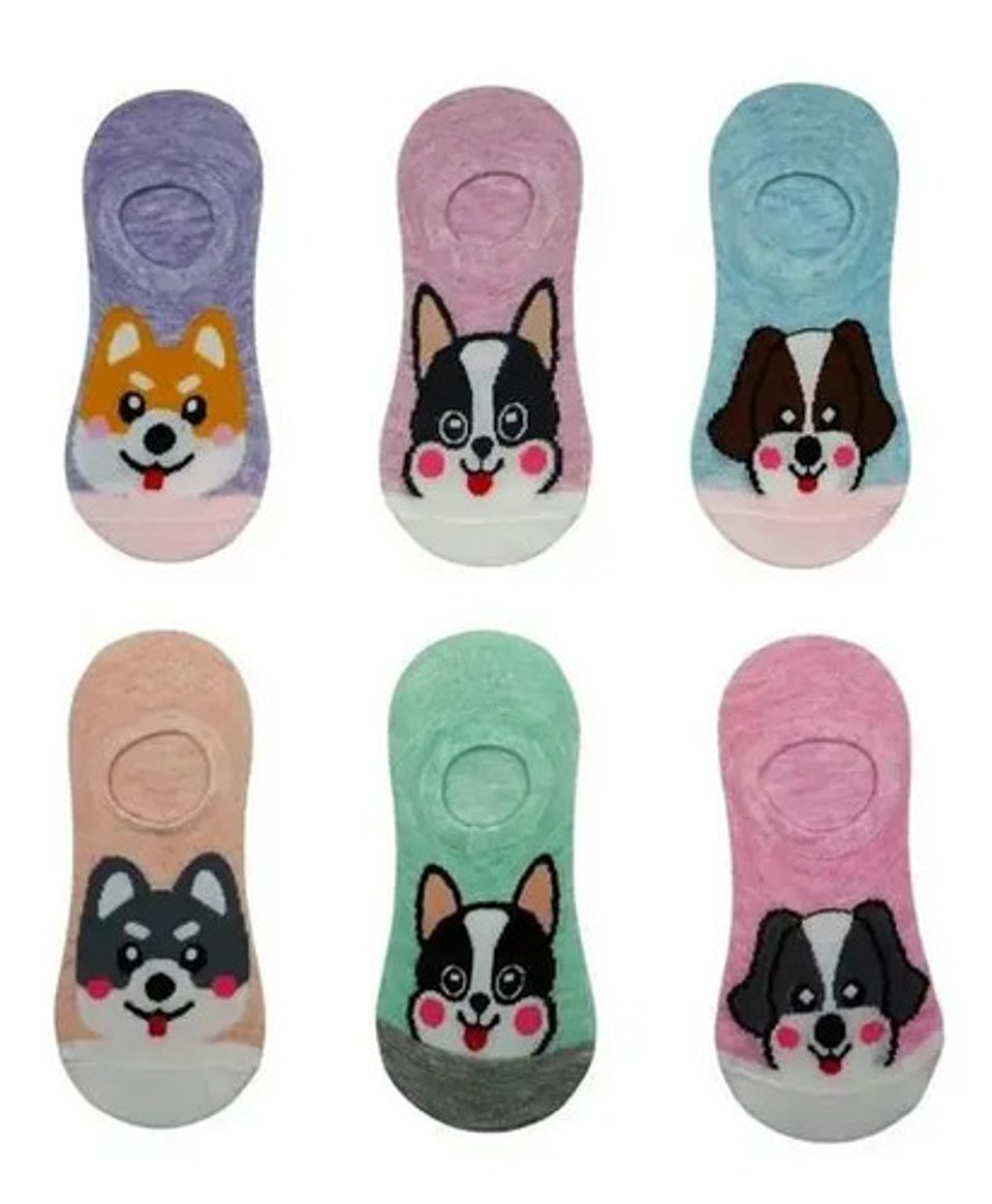 Pack 12 Calcetín Mujer Invisible Con Diseño 1 14