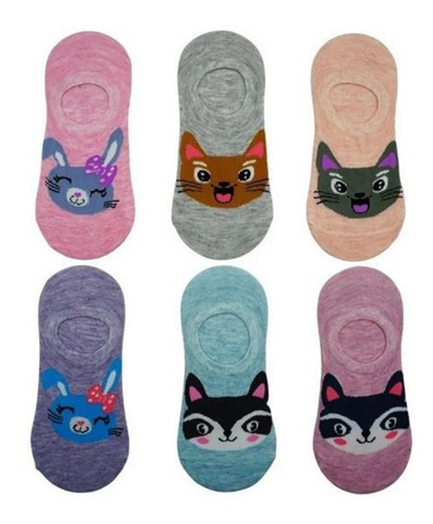 Pack 12 Calcetín Mujer Invisible Con Diseño 1 20