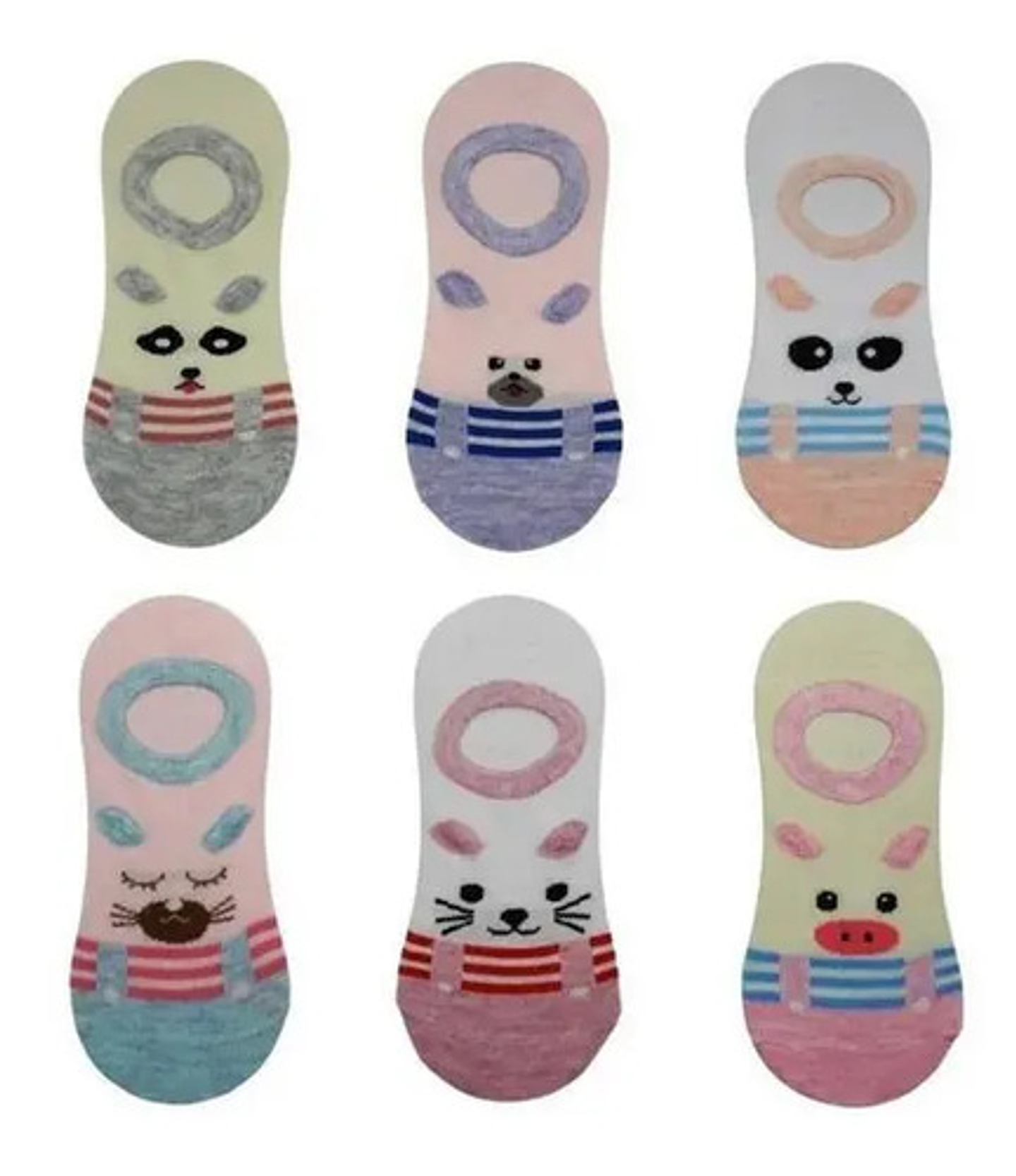 Pack 12 Calcetín Mujer Invisible Con Diseño 1 29