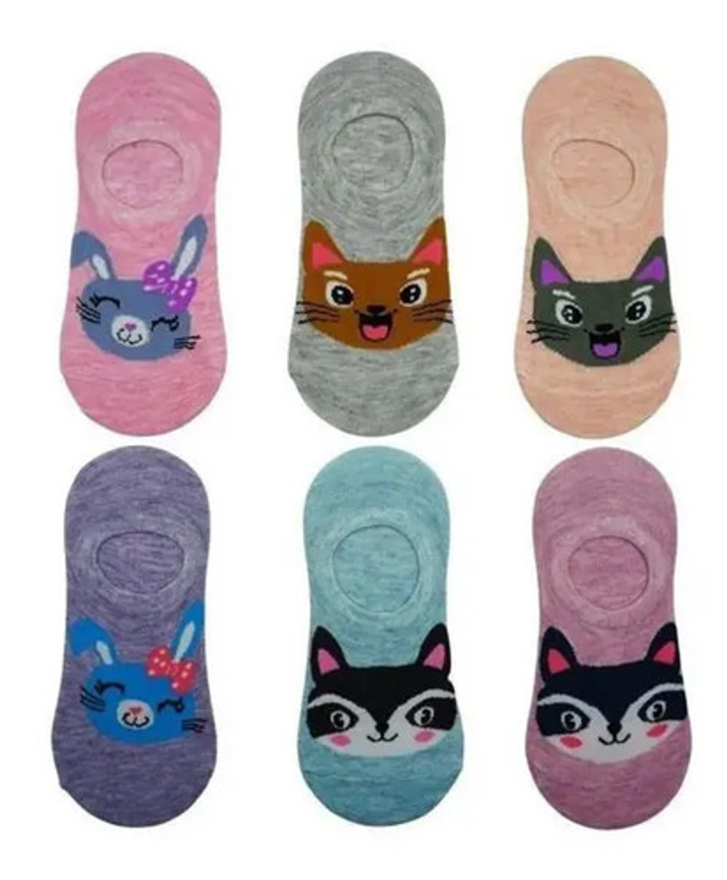 Pack 12 Calcetín Mujer Invisible Con Diseño 1 32