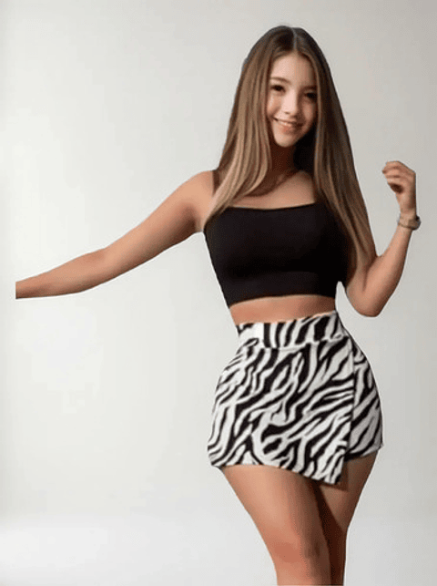 Pack 2 Falda Short Dama , Colores Surtidos 