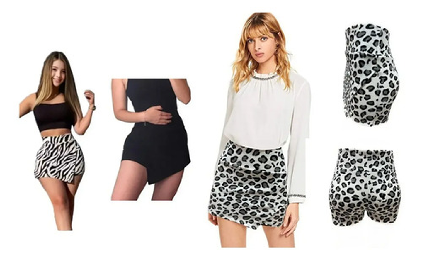 Pack 2 Falda Short Dama , Colores Surtidos  2