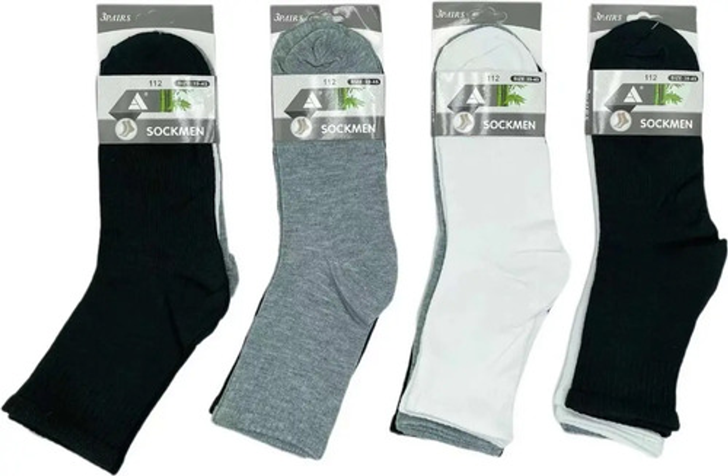 Pack12 Calcetín Deportivo  Algodón Con Bambu  Para Hombre 4