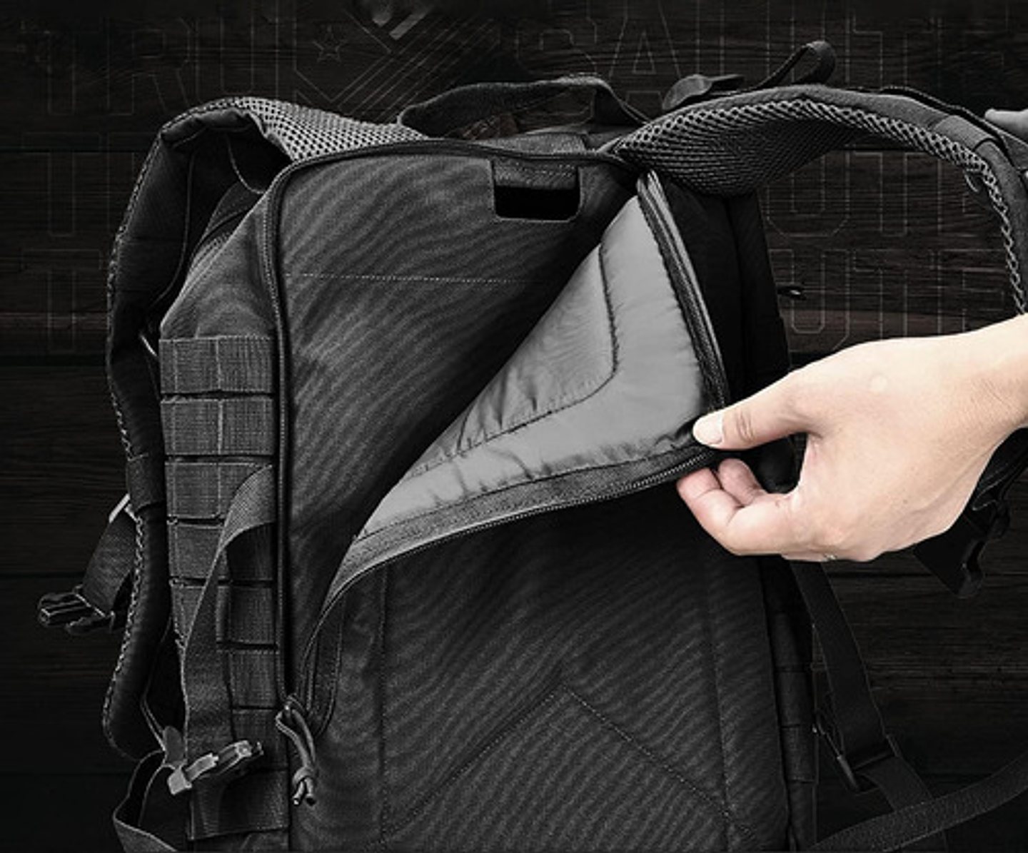 Mochila Tactica Militar Outdoor Pentagon 45l Impermeable Negro Liso 7