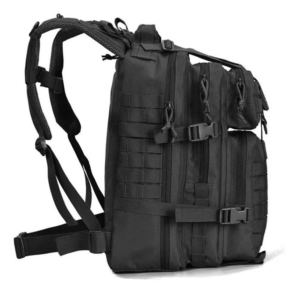 Mochila Tactica Militar Outdoor Pentagon 45l Impermeable Negro Liso 4
