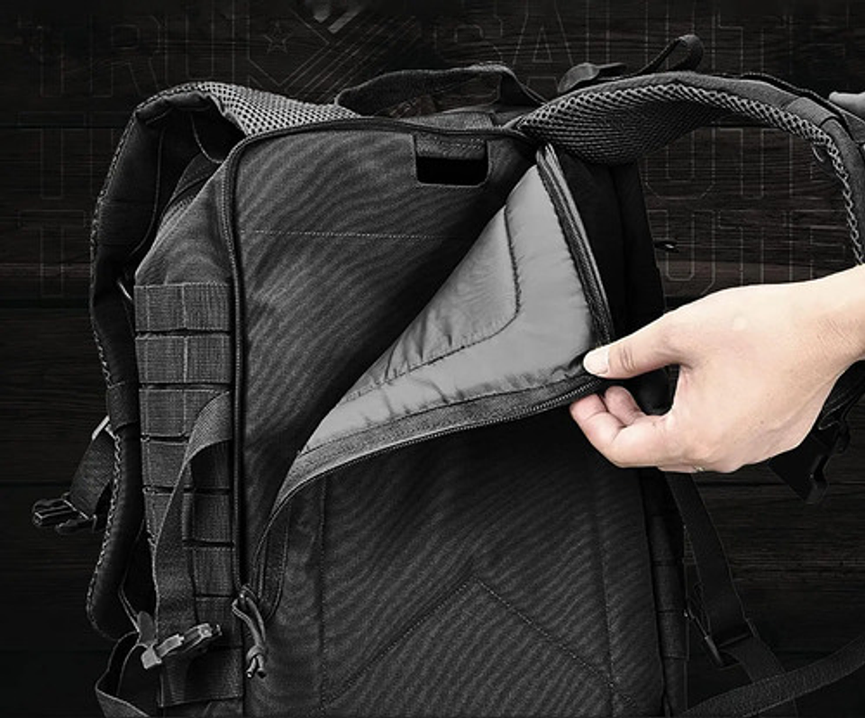 Mochila Tactica Militar Outdoor Pentagon 45l Impermeable Negro Liso 7