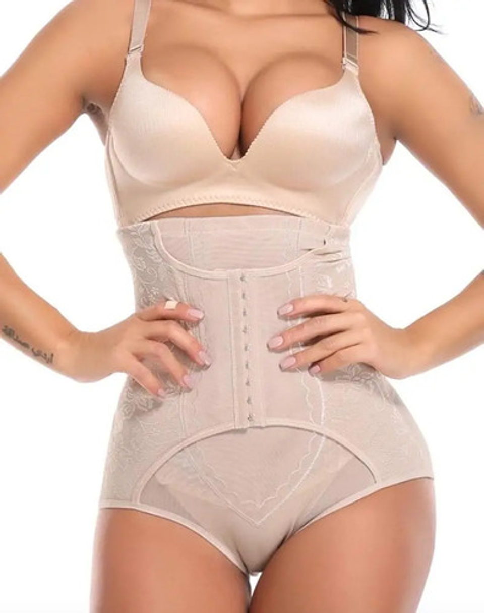 Calzon Faja Reductor Broches Waist Trainner Post Parto Fajas 3