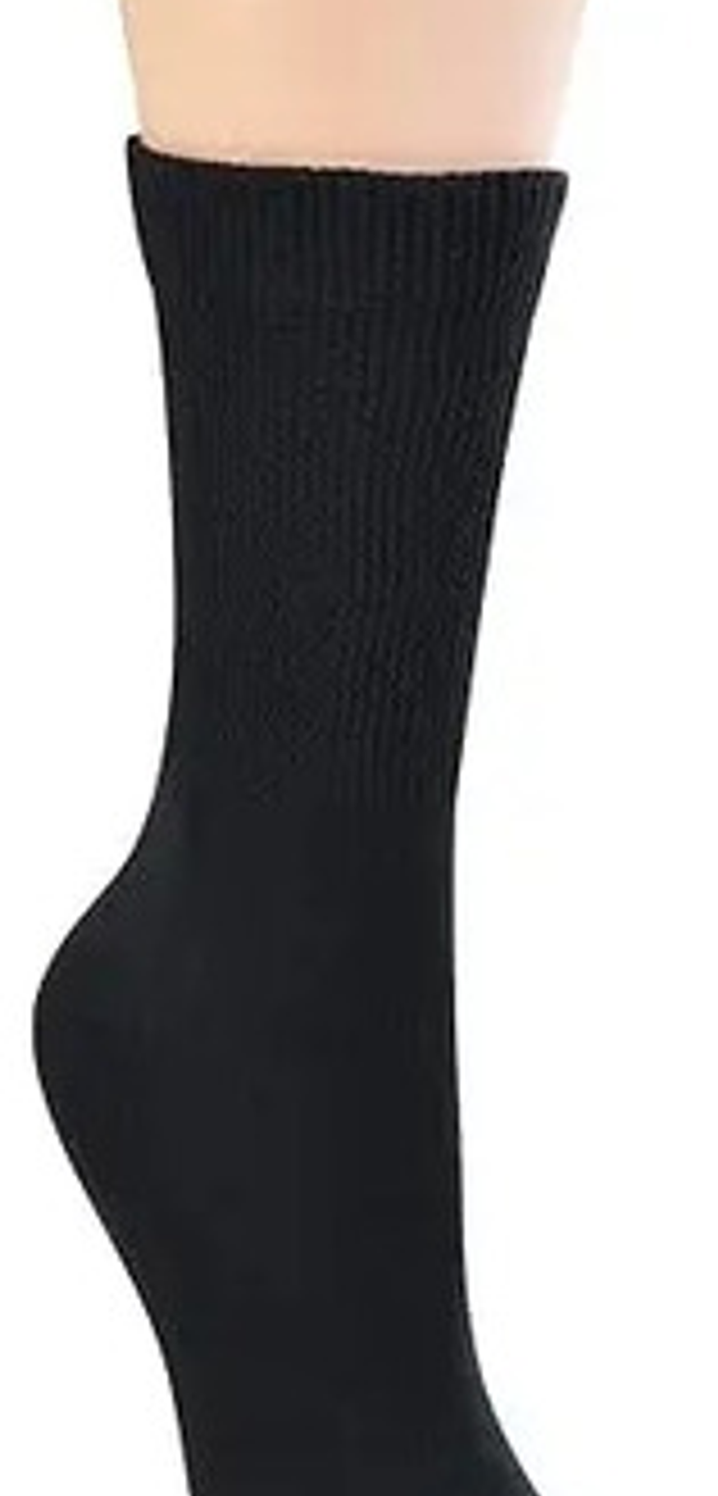 6 Pares Calcetin Mujer Bambu Diabetico Sin Costuras (negros) 2