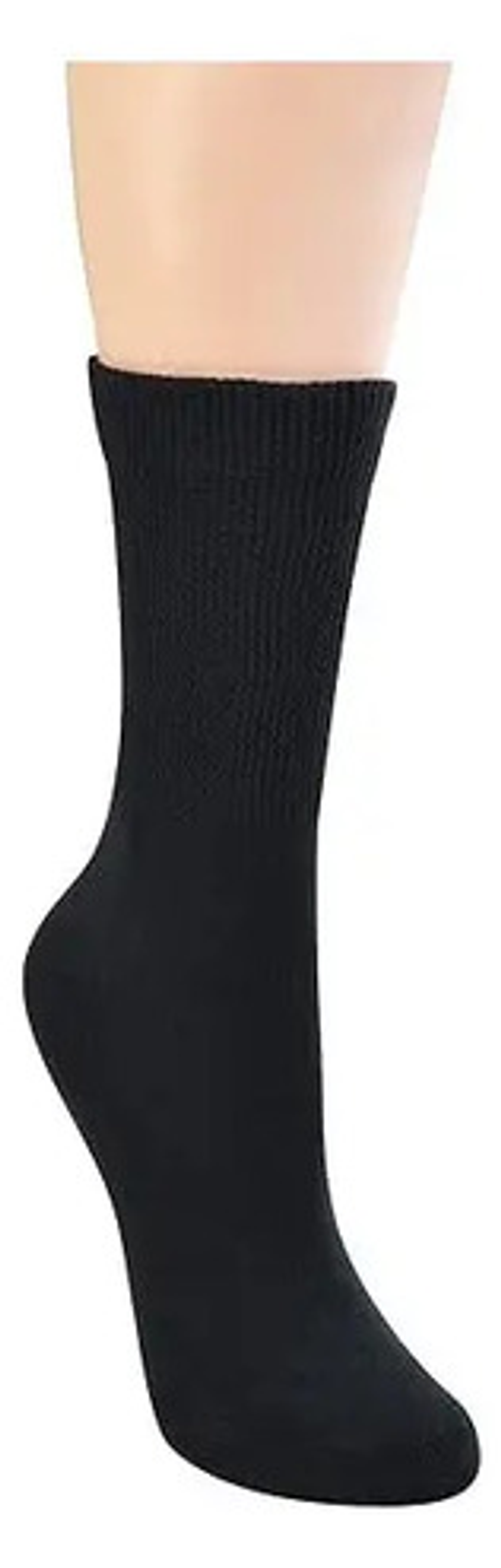 6 Pares Calcetin Mujer Bambu Diabetico Sin Costuras (negros) 2