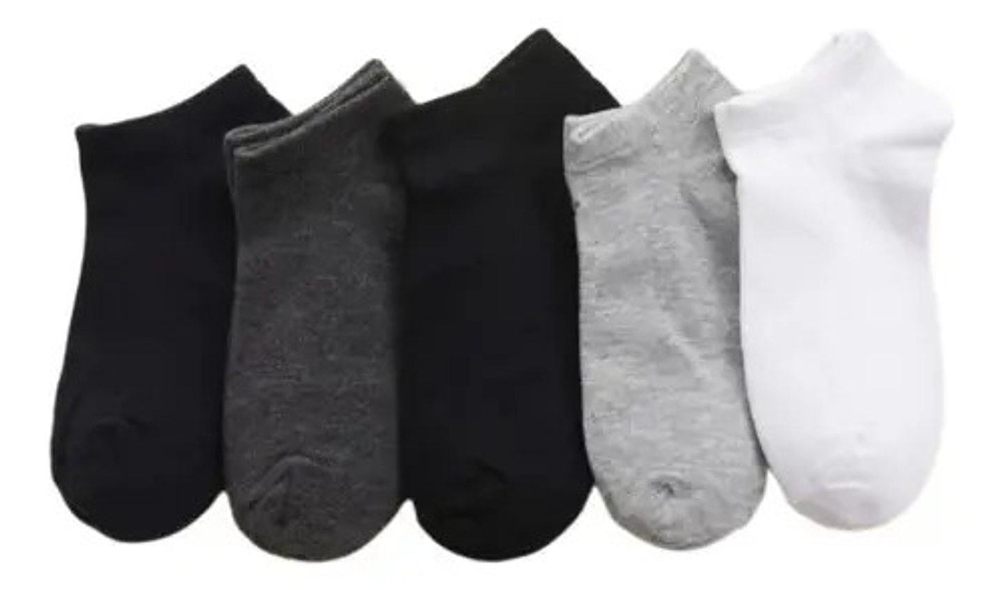 Pack 12 Pares Calcetines Deportivos Tobillera Juvenil  1