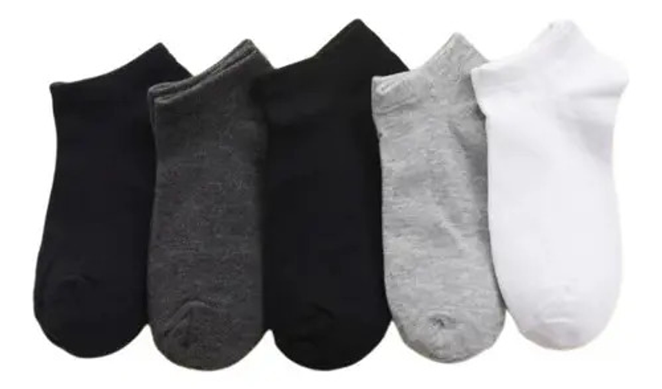 Pack 12 Pares Calcetines Deportivos Tobillera Juvenil  1