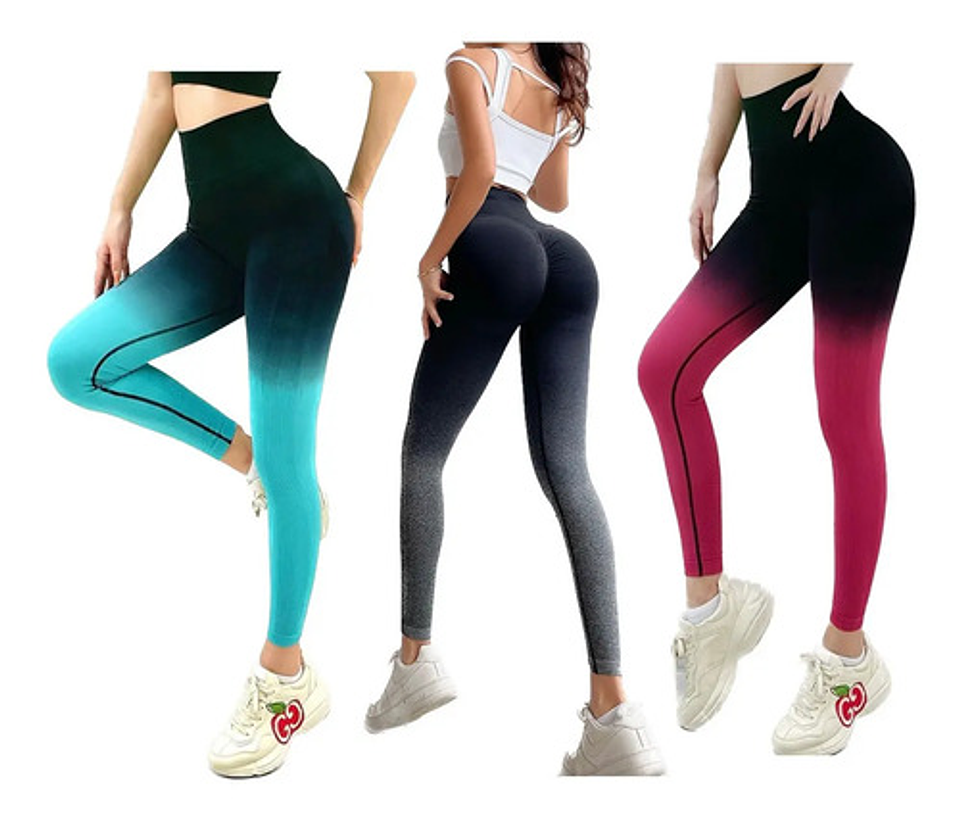 Pack12 Leggin Mujer Deportivos Cintura Alta Para Gimnasio  2