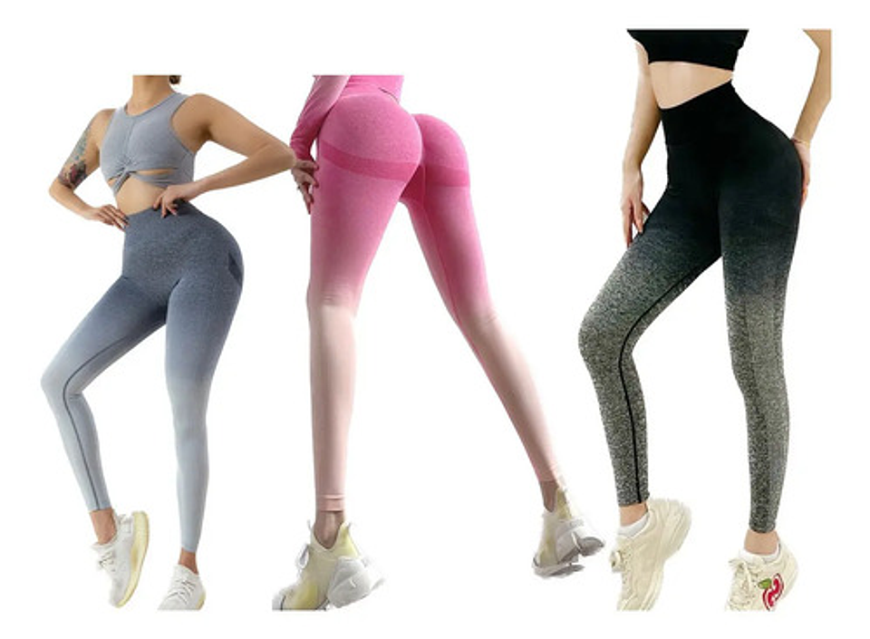 Pack12 Leggin Mujer Deportivos Cintura Alta Para Gimnasio  3