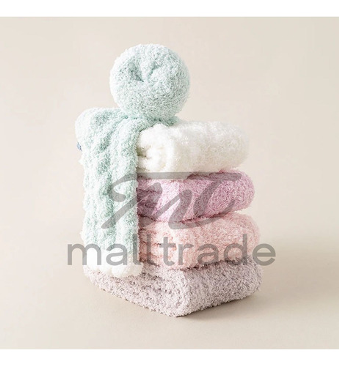 Pack12 Calcetin Toalla Polar Mujer Y Nina,solo  Liso 2