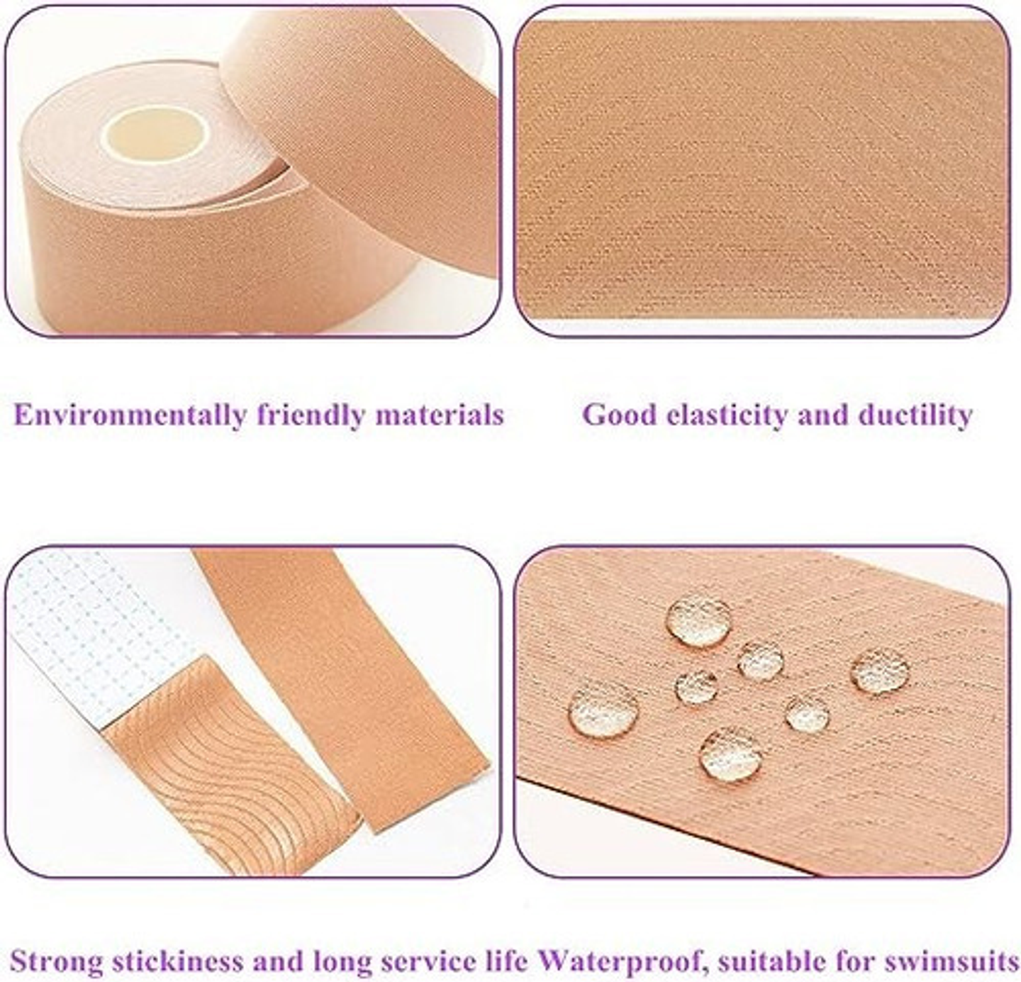 Pack 2 Sostén Invisible Tipo Rollo 5mts*10cm 15